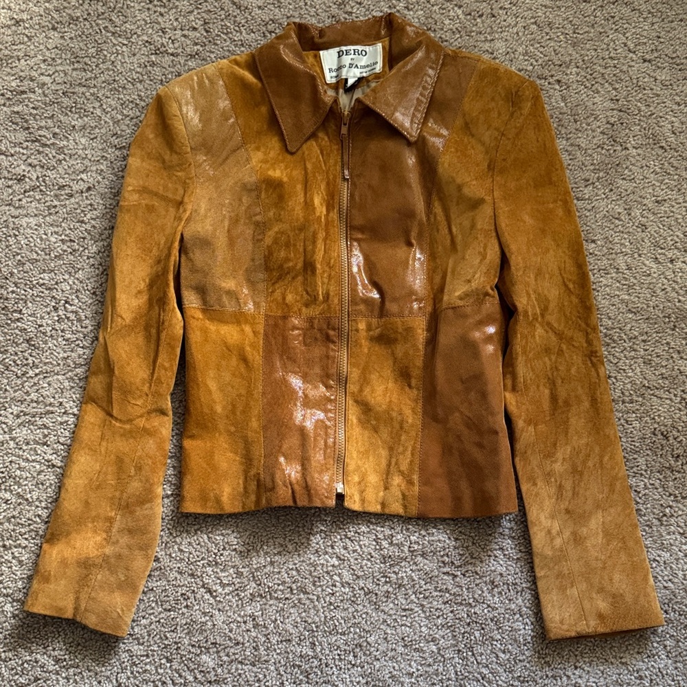Rocco D'Amelio Tan Leather Jacket